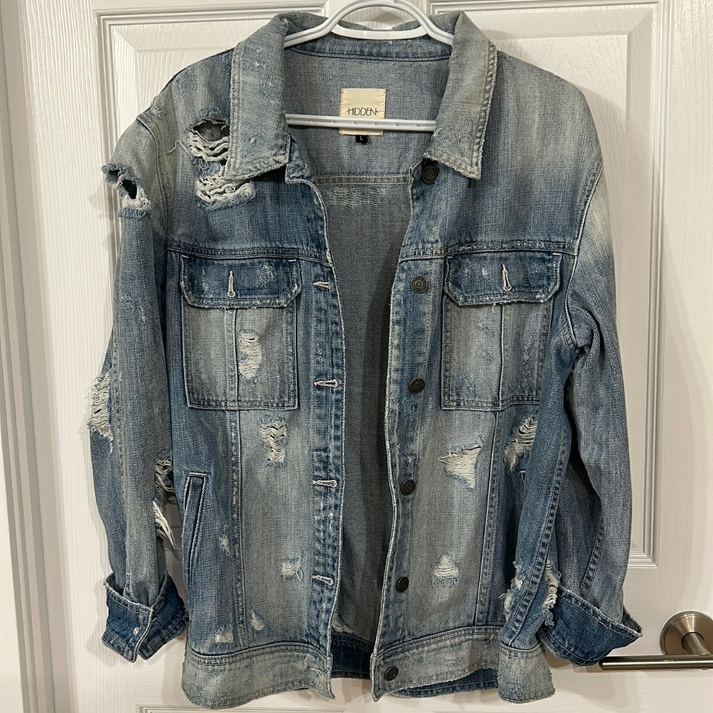 Distressed Jean jacket